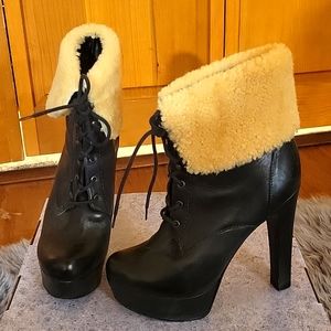 Schultz Platform Leather Bootie